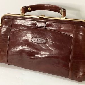 Rare Vintage Oroton leather Doctors handbag Purse 1980,s Australian